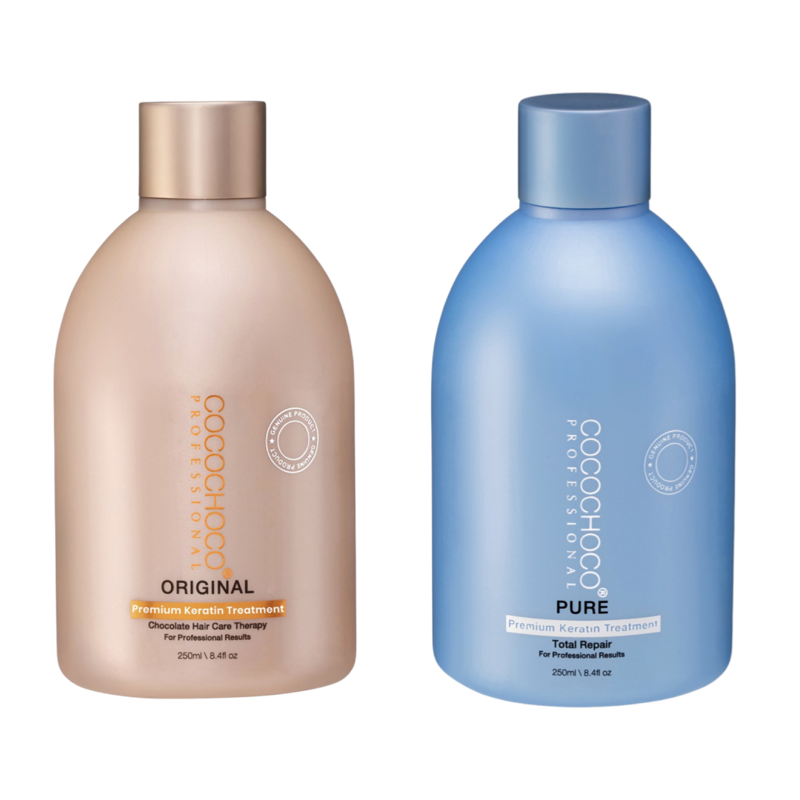 SET COCOCHOCO keratin behandlung ORIGINAL 250 ml + PURE 250 ml