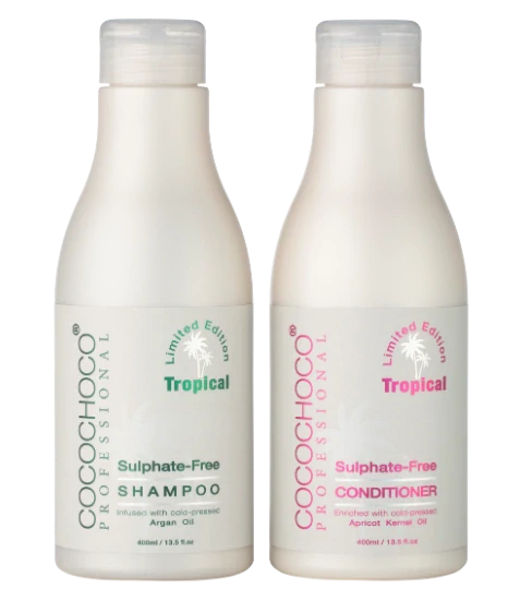 Set sulfatfreies Shampoo und Conditioner für beschädigtes Haar cocochoco