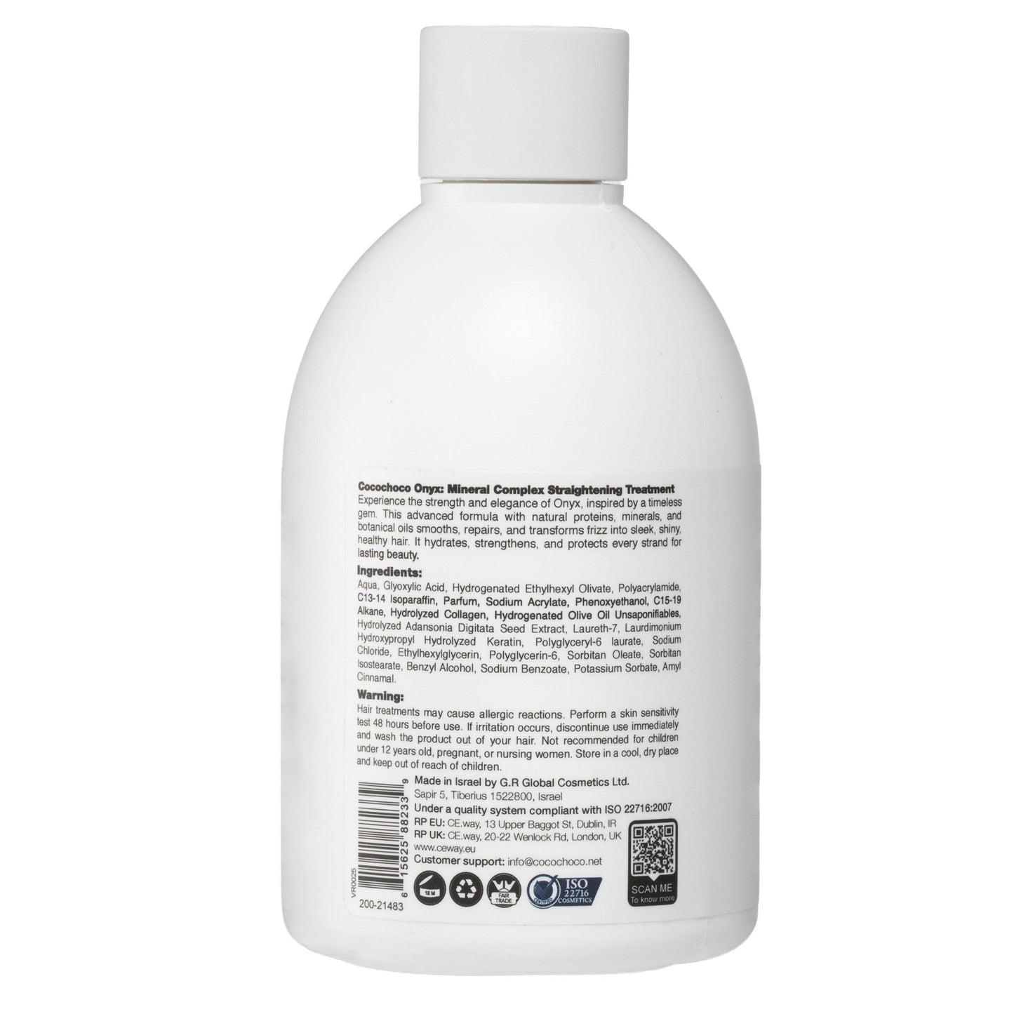 ONYX Mineral Keratin zur Haarglättung und wiederherstellung 250 ml | COCOCHOCO®