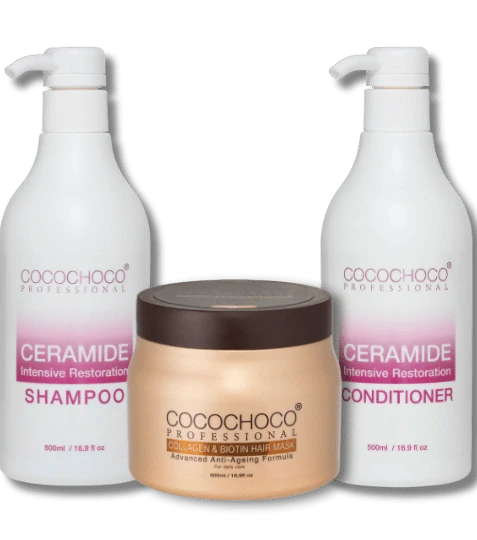 komplett set trockenes haar shampoo conditioner maske