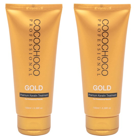 SET COCOCHOCO 24K Gold keratin haarbehandlung 200 ml & Reinigendes shampoo 50 ml