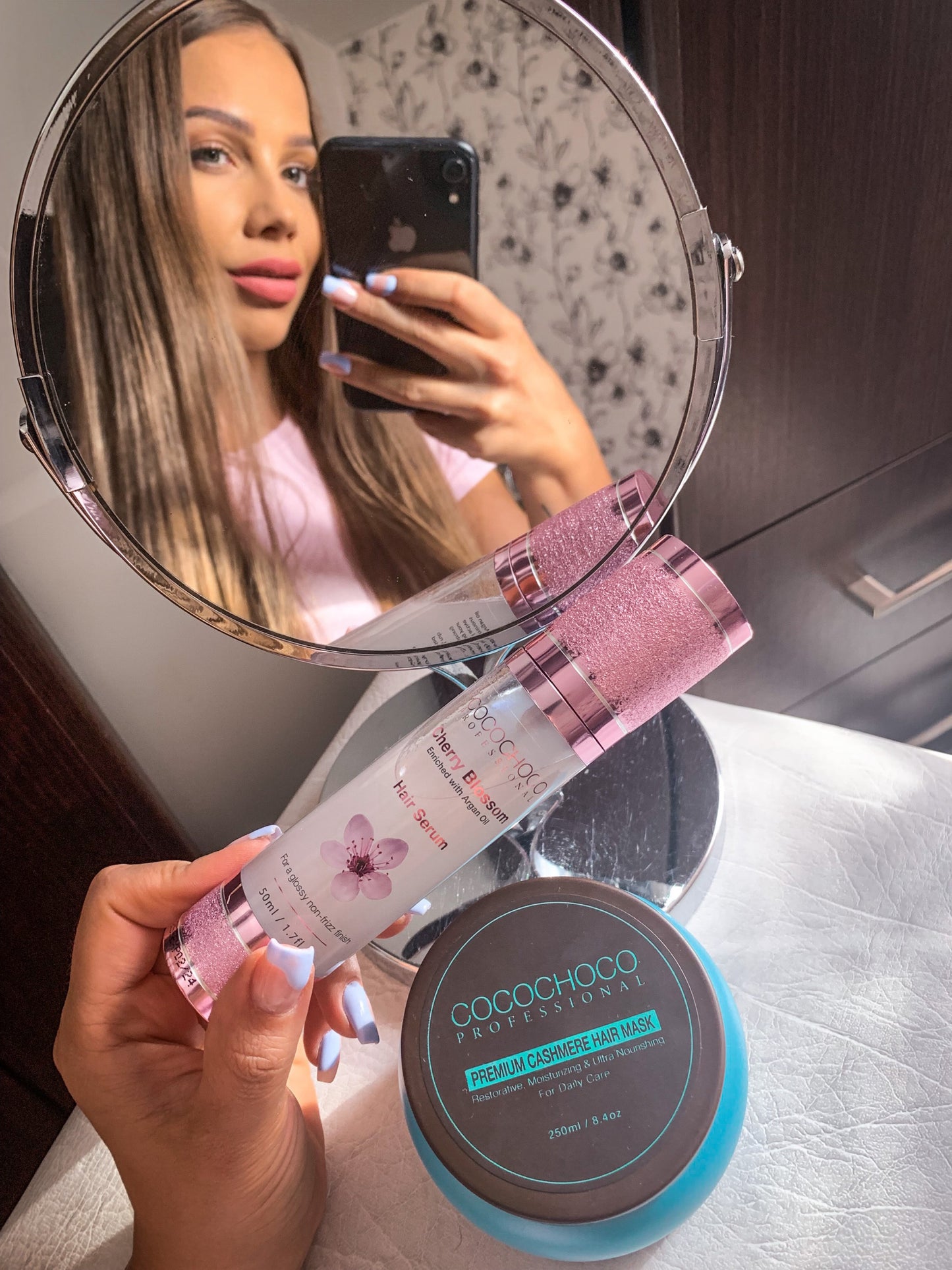 Cocochoco Cherry Blossom Anti-Frizz haar Serum 50ml - Argan & Avocado-Öl