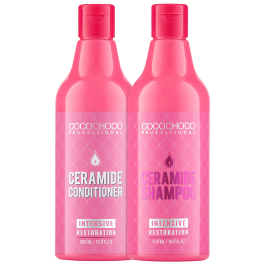 SET Cocochoco Ceramide sulfatfreies haarwiederherstellung Shampoo & Konditioner 2x 500 ml