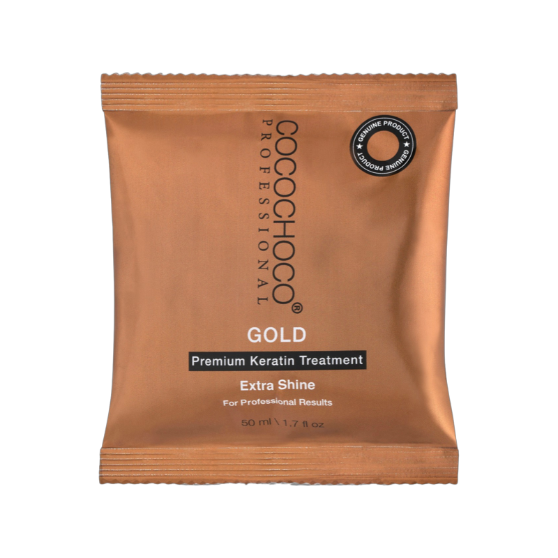 COCOCHOCO 24K Gold Brasilianisches Keratin 50 ml Haarbehandlung für extra glänzende / blanke Haare