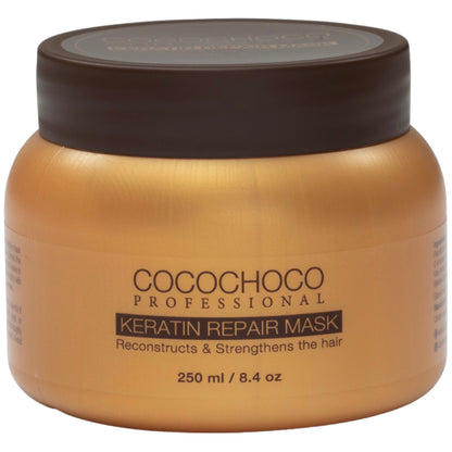 COCOCHOCO sulfatfreie Keratin Haarmaske 250 ml - Intensiver Glanz