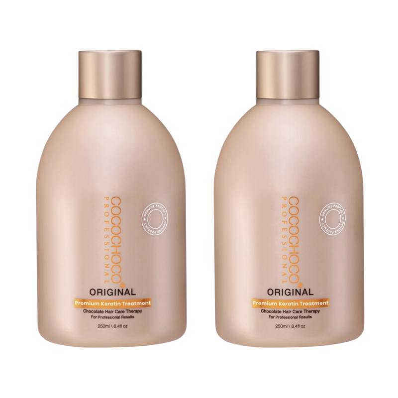 SET COCOCHOCO Original Brasilianisches Keratin Behandlung 500 ml für dunkle/ dicke Haare