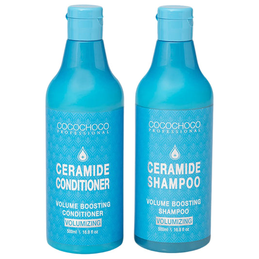 SET Cocochoco Ceramid volumizierendes Haar Shampoo & Conditioner 2x 500 ml - Volumensteigerung